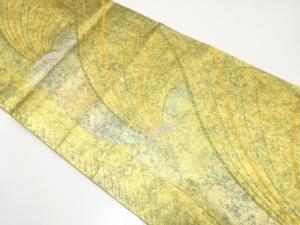 蝶模様織り出し　振袖用袋帯